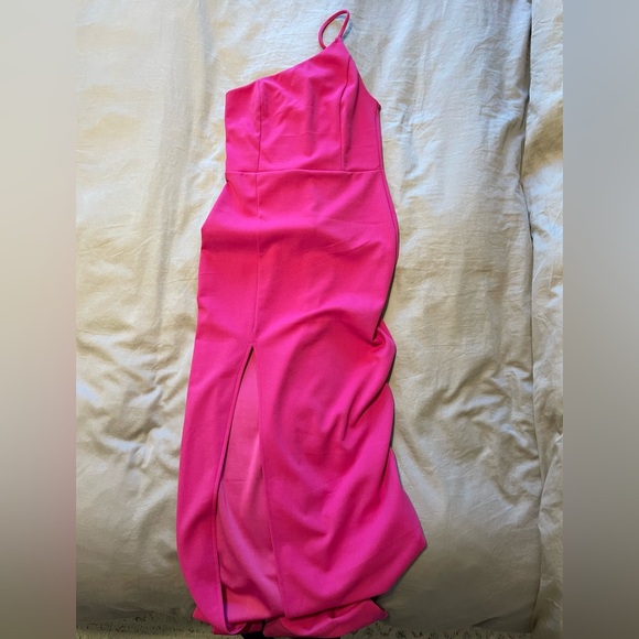 Keeper of My Heart Magenta One-Shoulder Maxi Dress - Picture 2 of 6